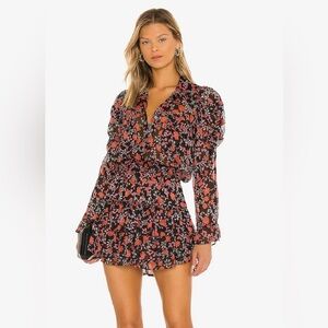 MISA Los Angeles Anika Dress in Carnelian Bloom